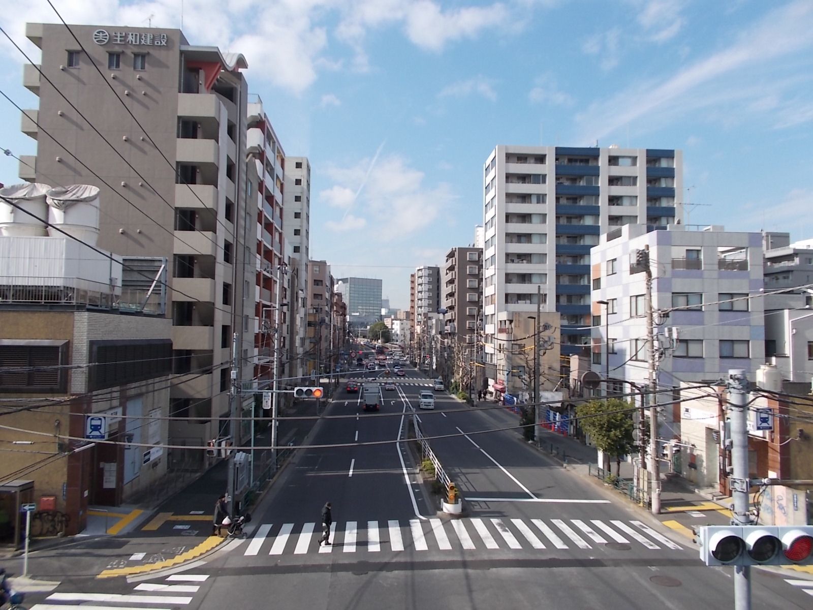 見通しの良い『森下駅』周辺