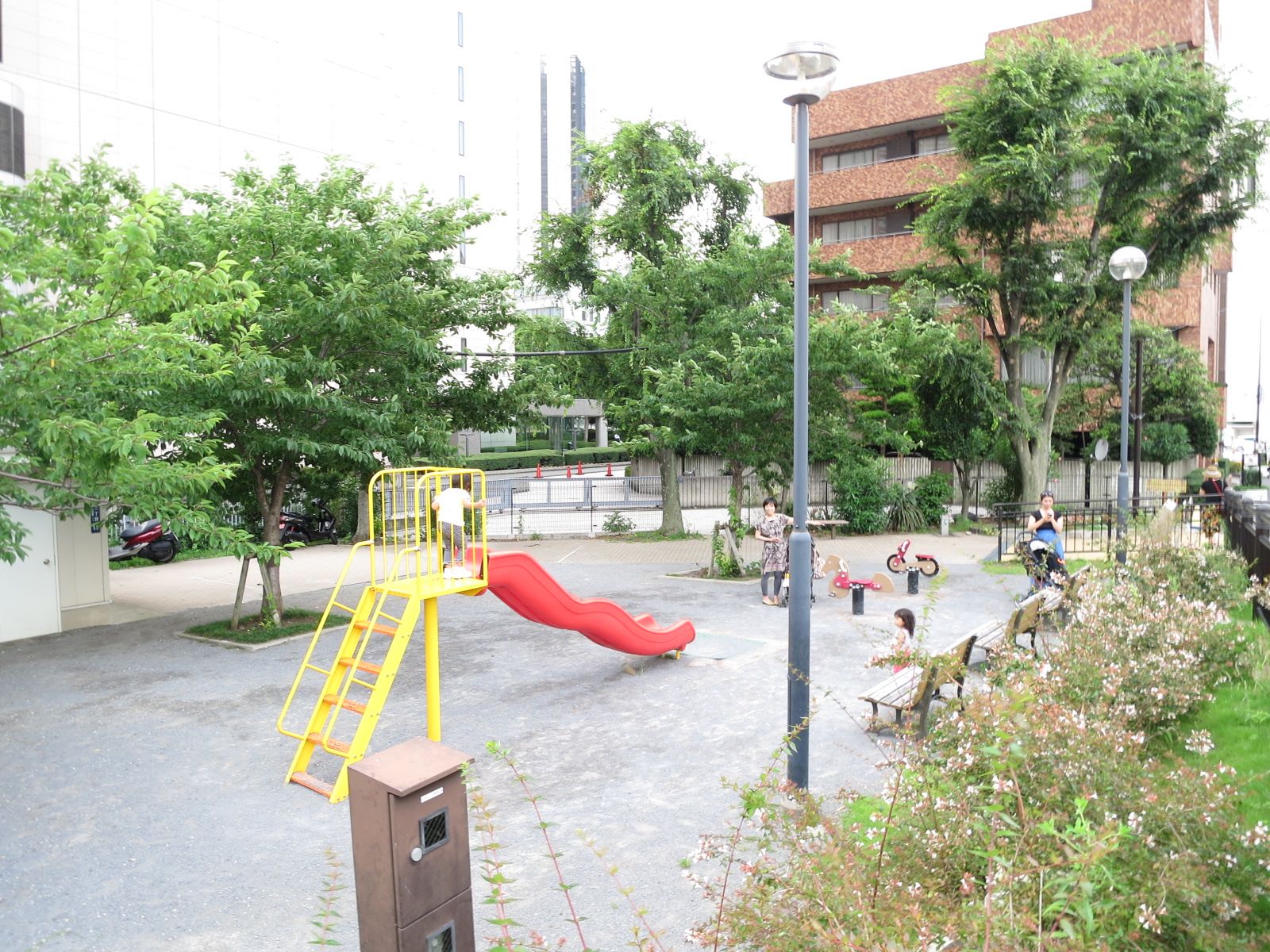 歩いて数分の公園