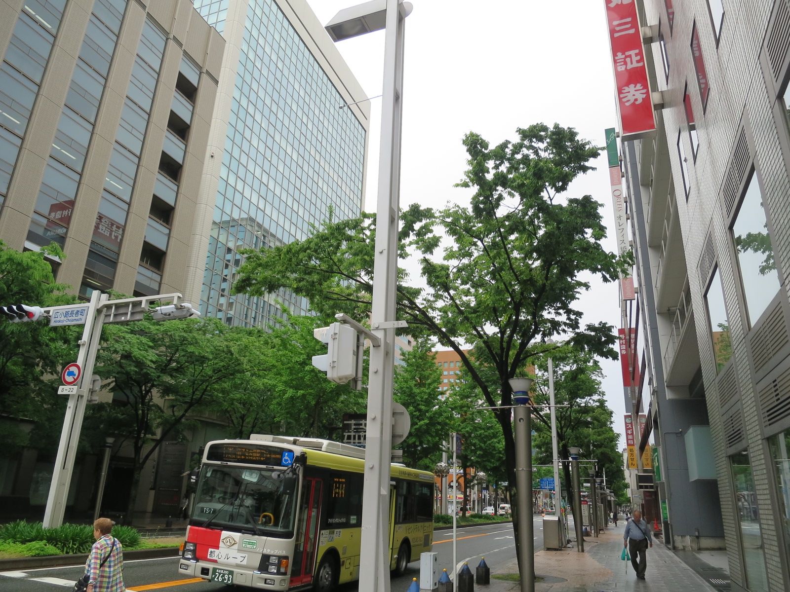 緑が目に鮮やかな広小路通