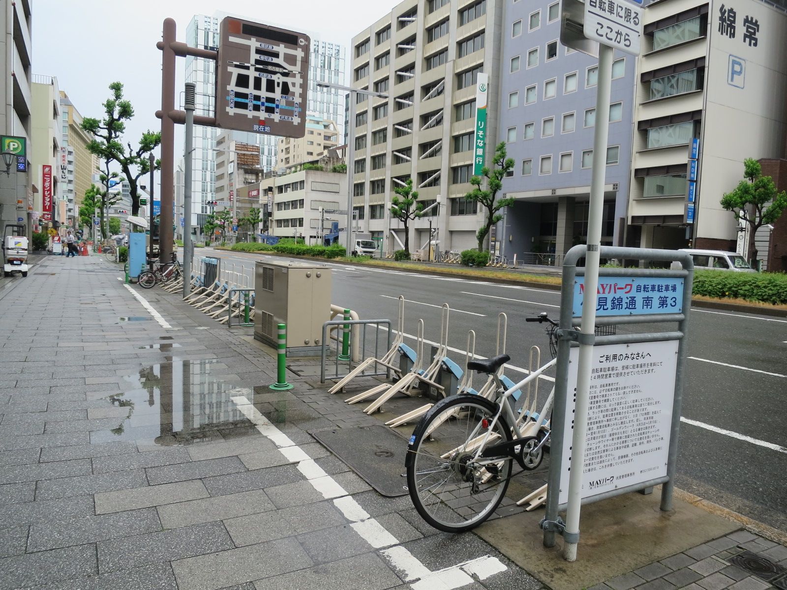 駐輪スペースも有り