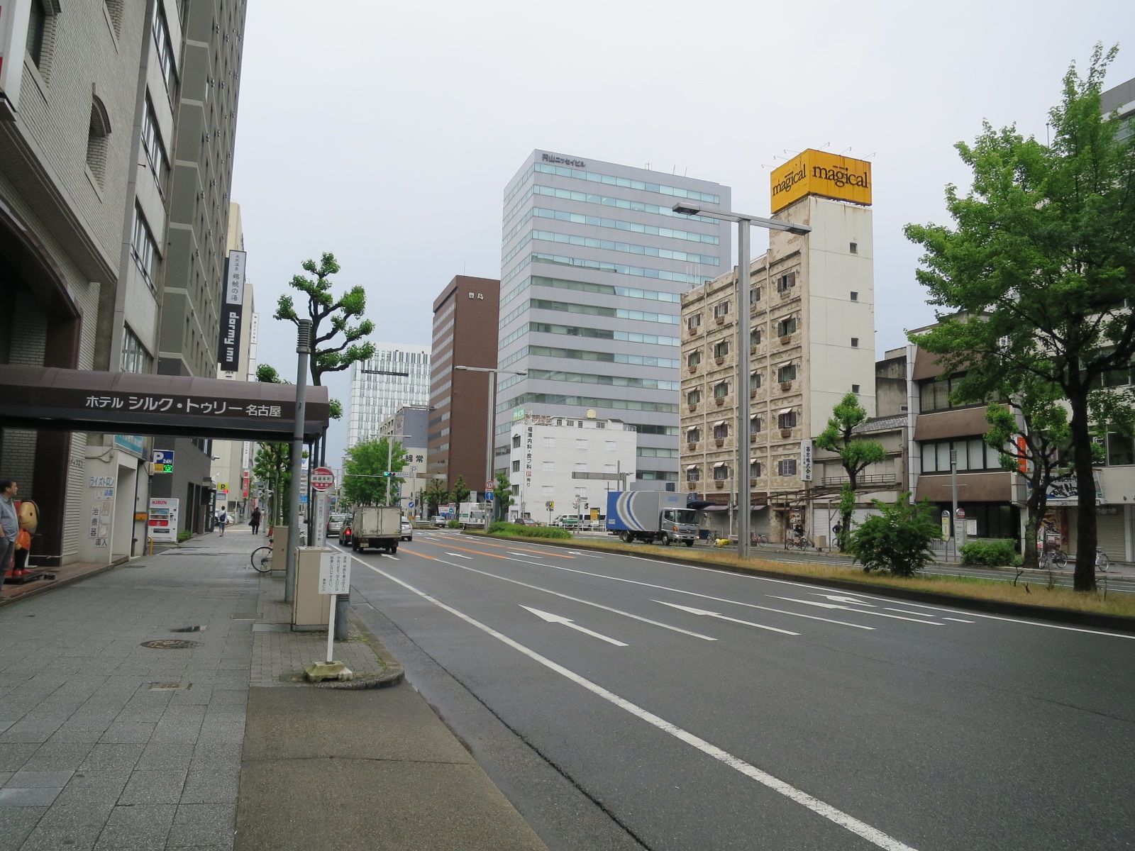 開放感のある通り