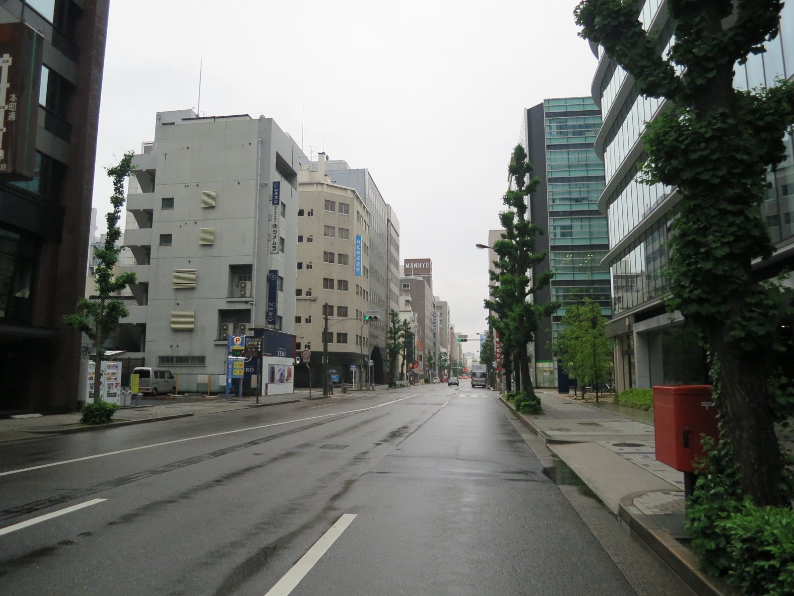 開放感のある大通り