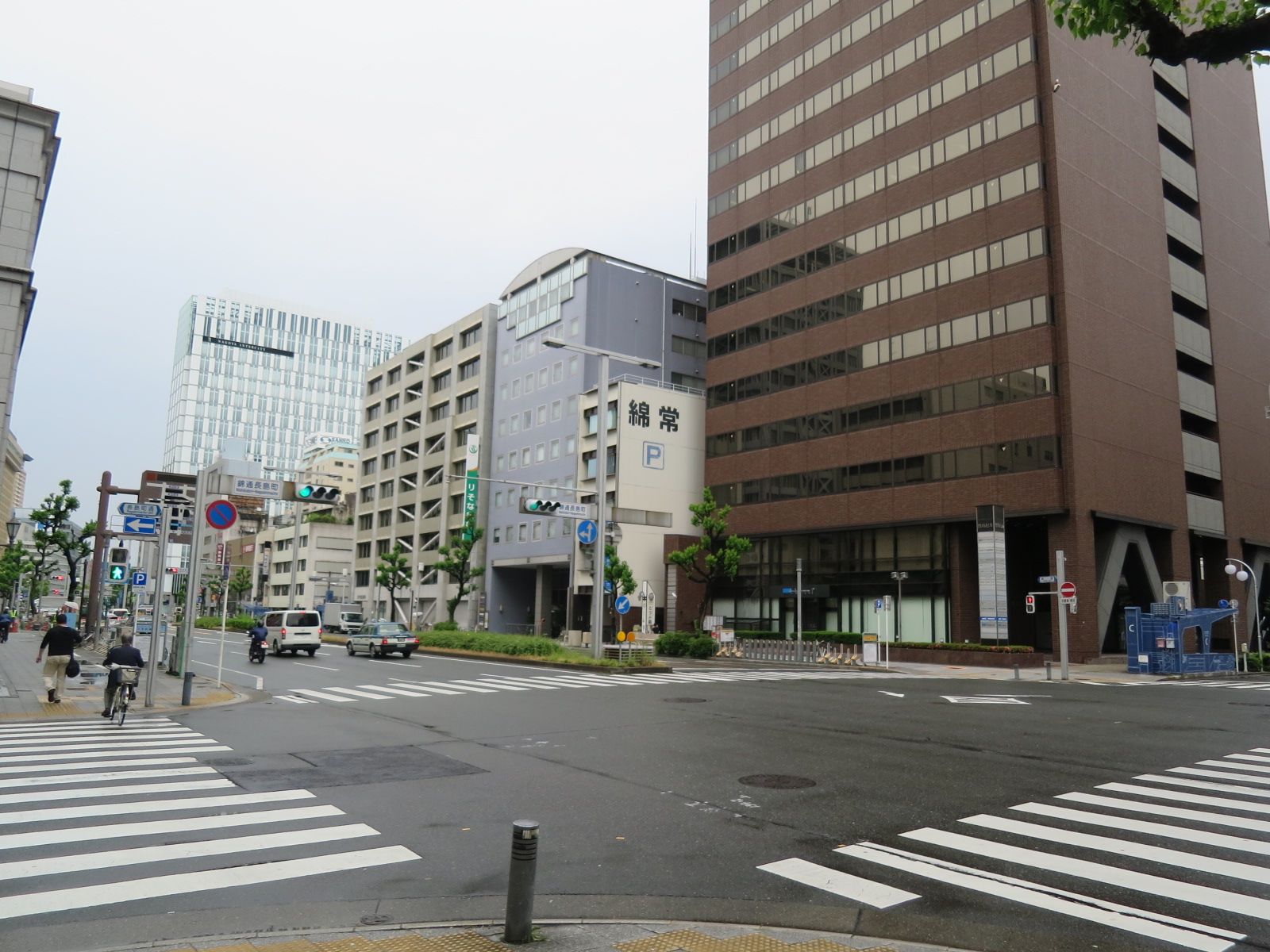 開放感のある交差点