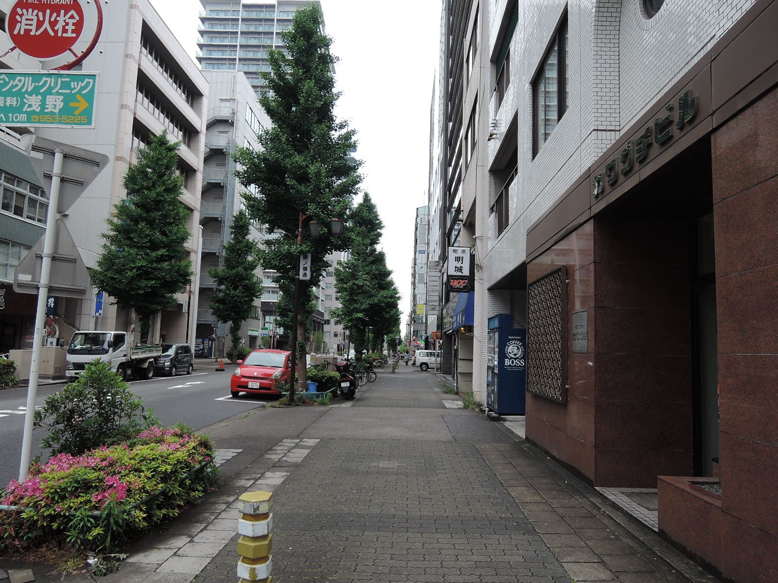 広々とした歩道