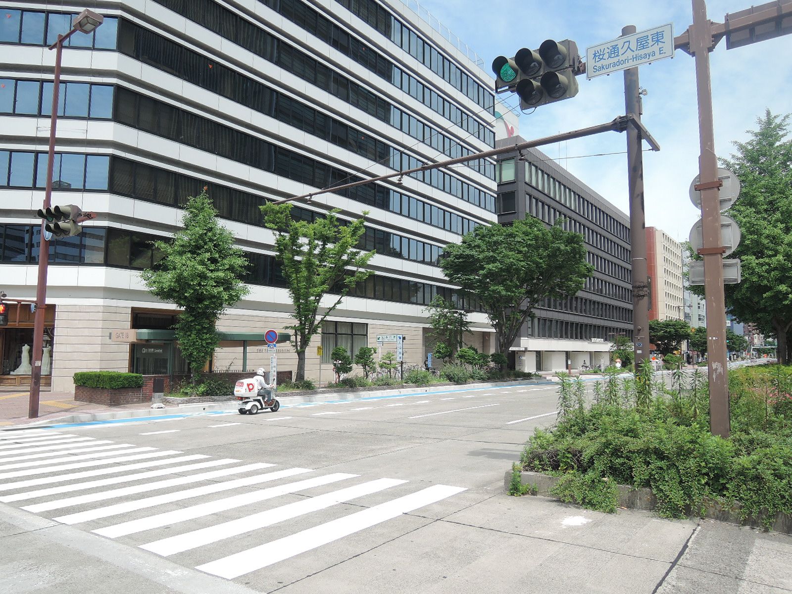 植栽が美しい周辺道路