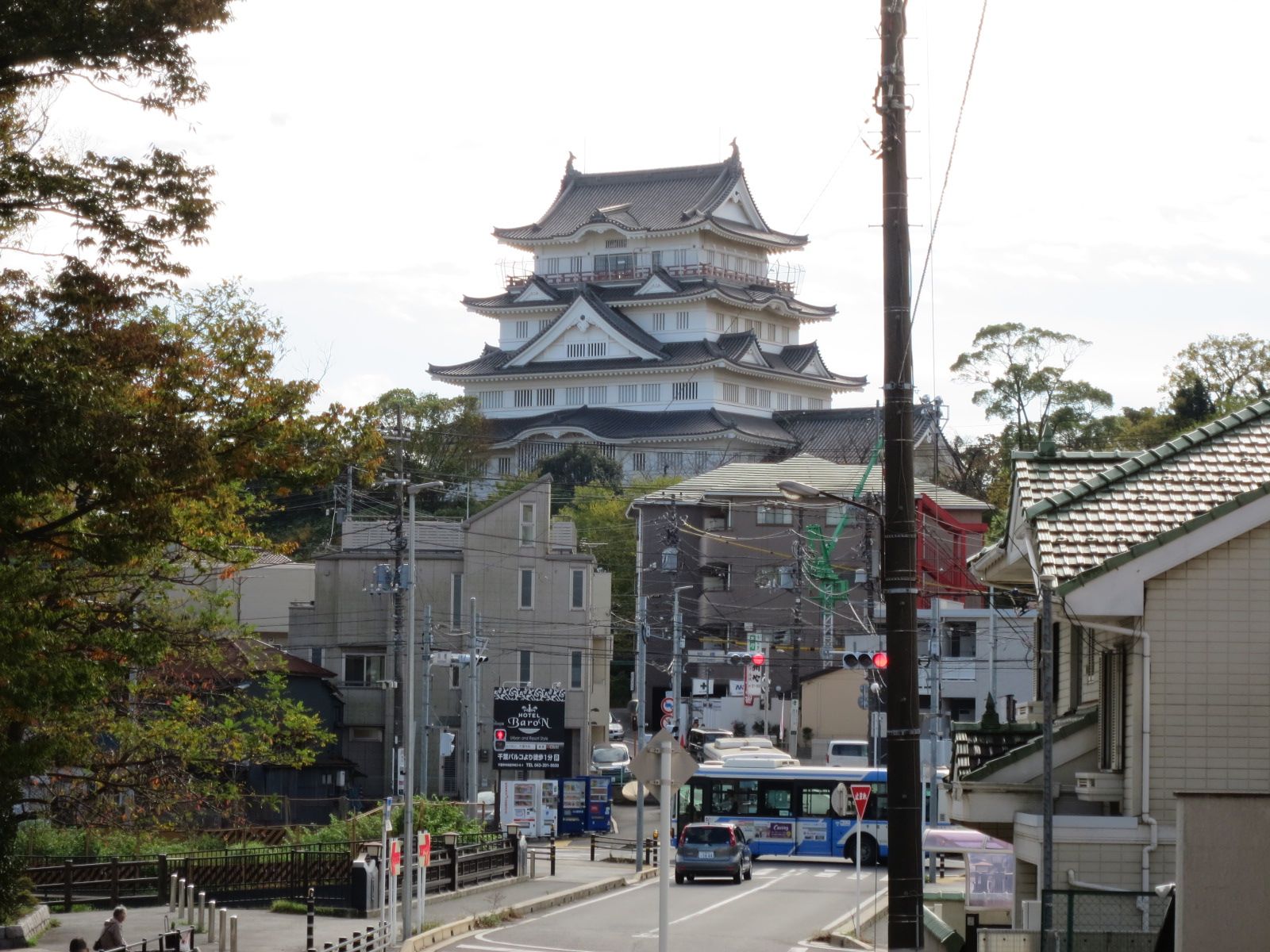 徒歩5分の千葉城