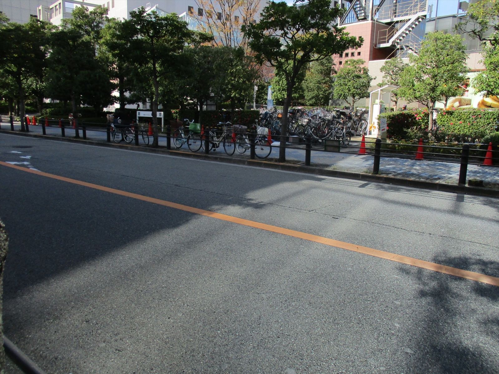 中島ビル新館前面の道路