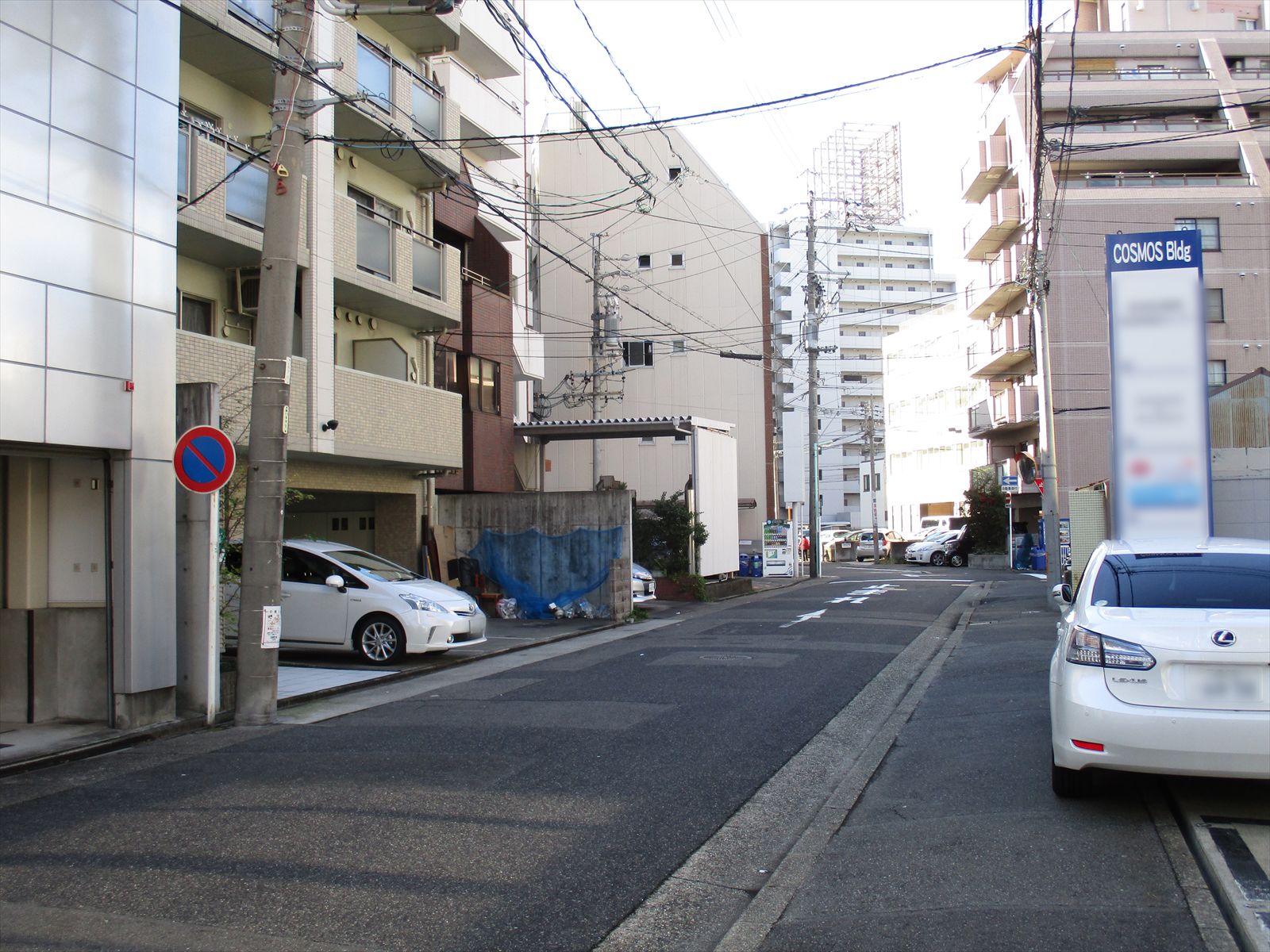 事務所前面の通り