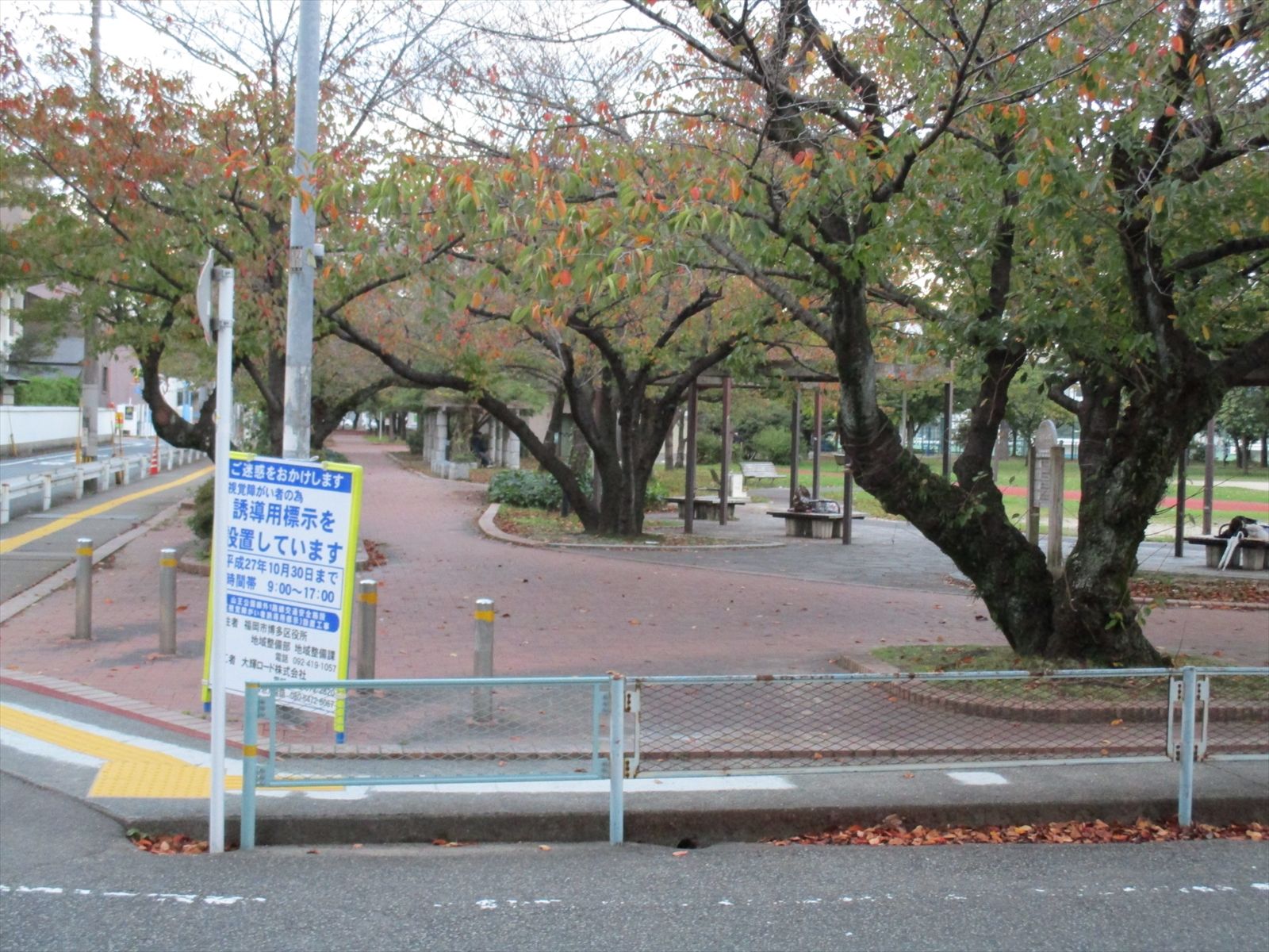 山王パークビル近くの山王公園