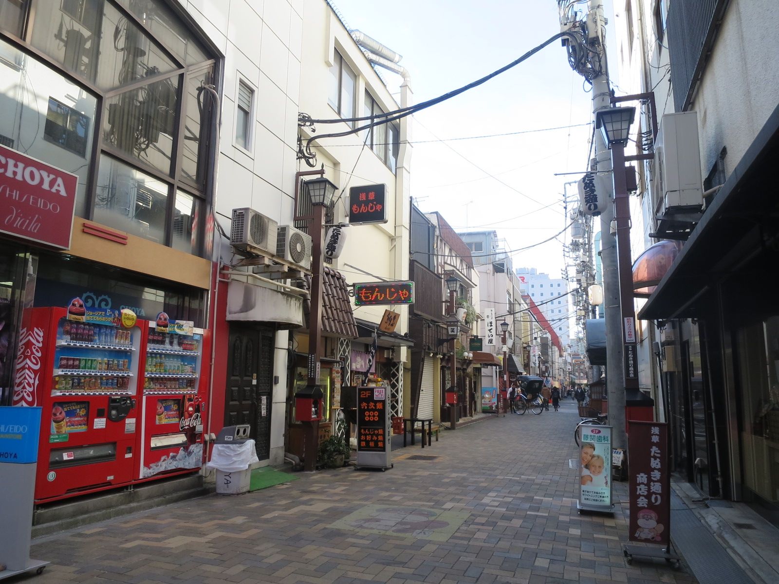 商店の多いエリア