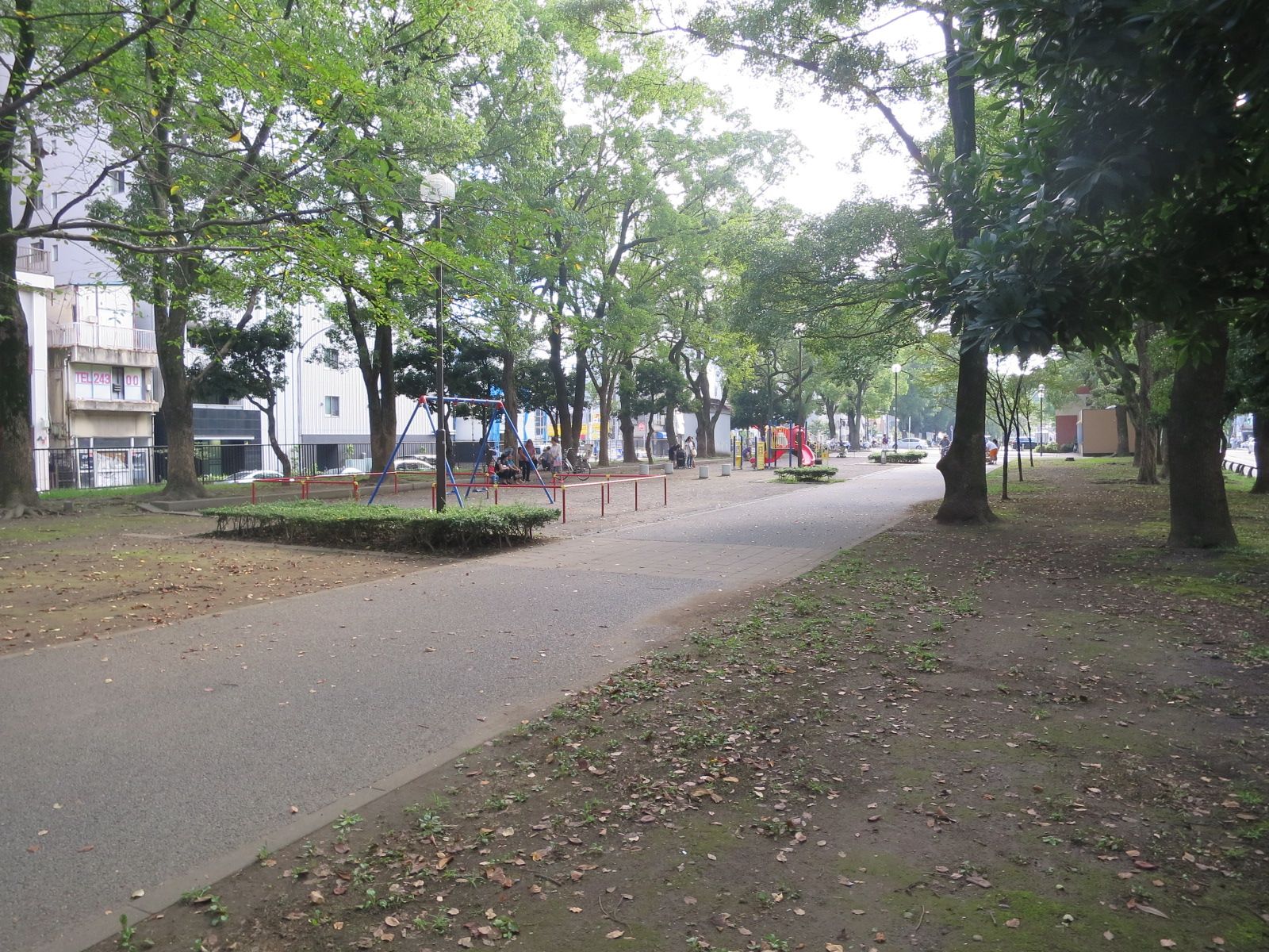 向かいの大通り公園
