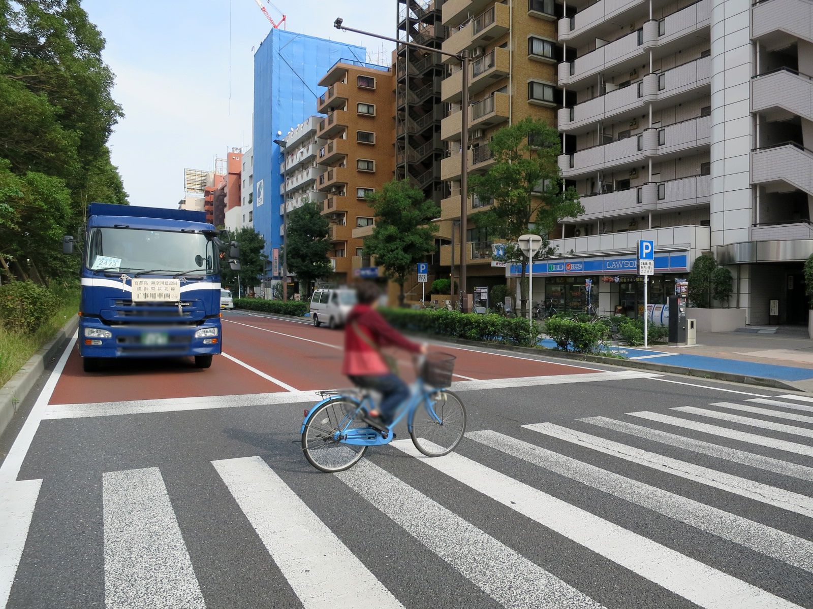 コスモ川崎前面の第一京浜