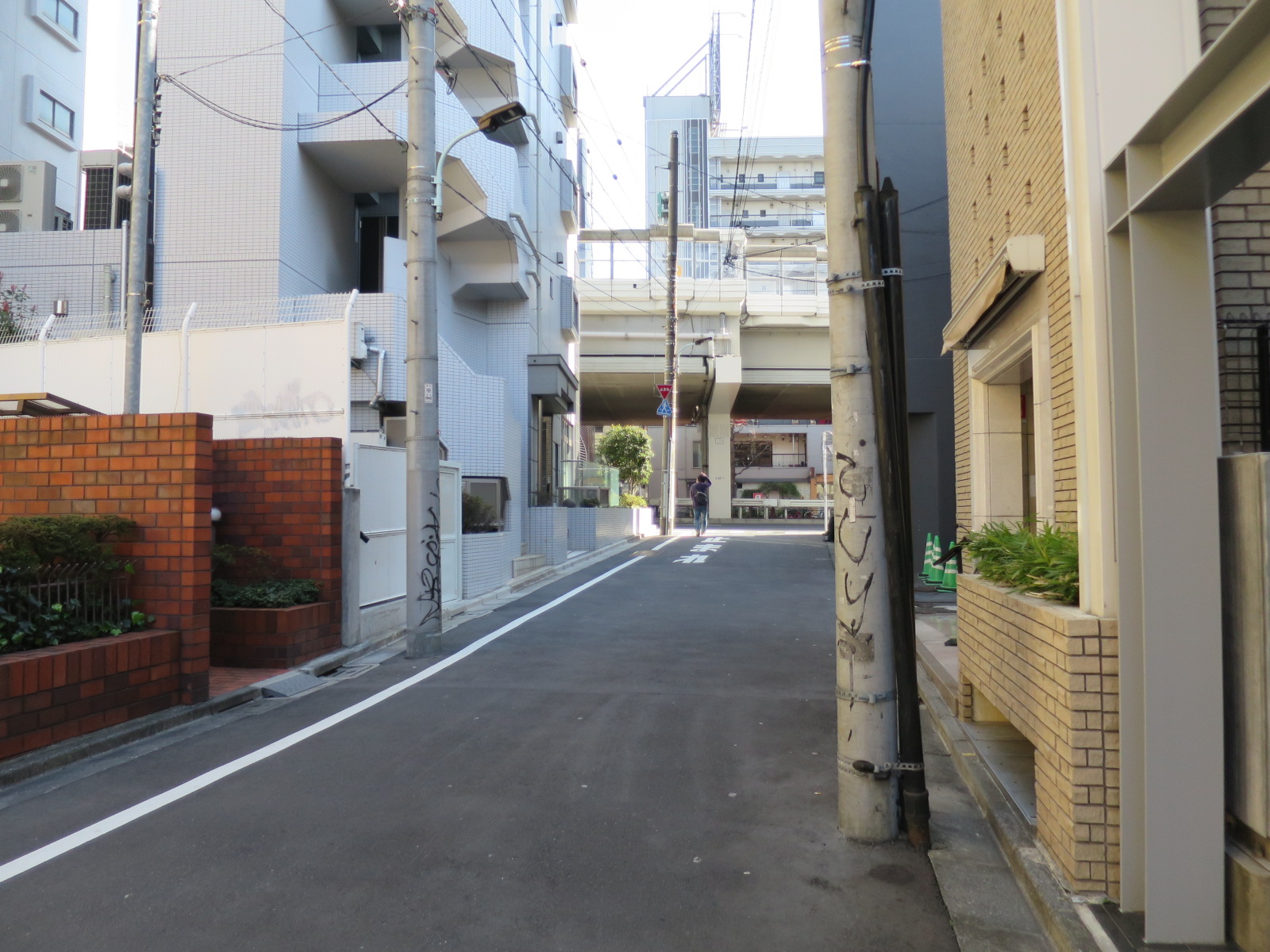 トリニティビル前面の通り