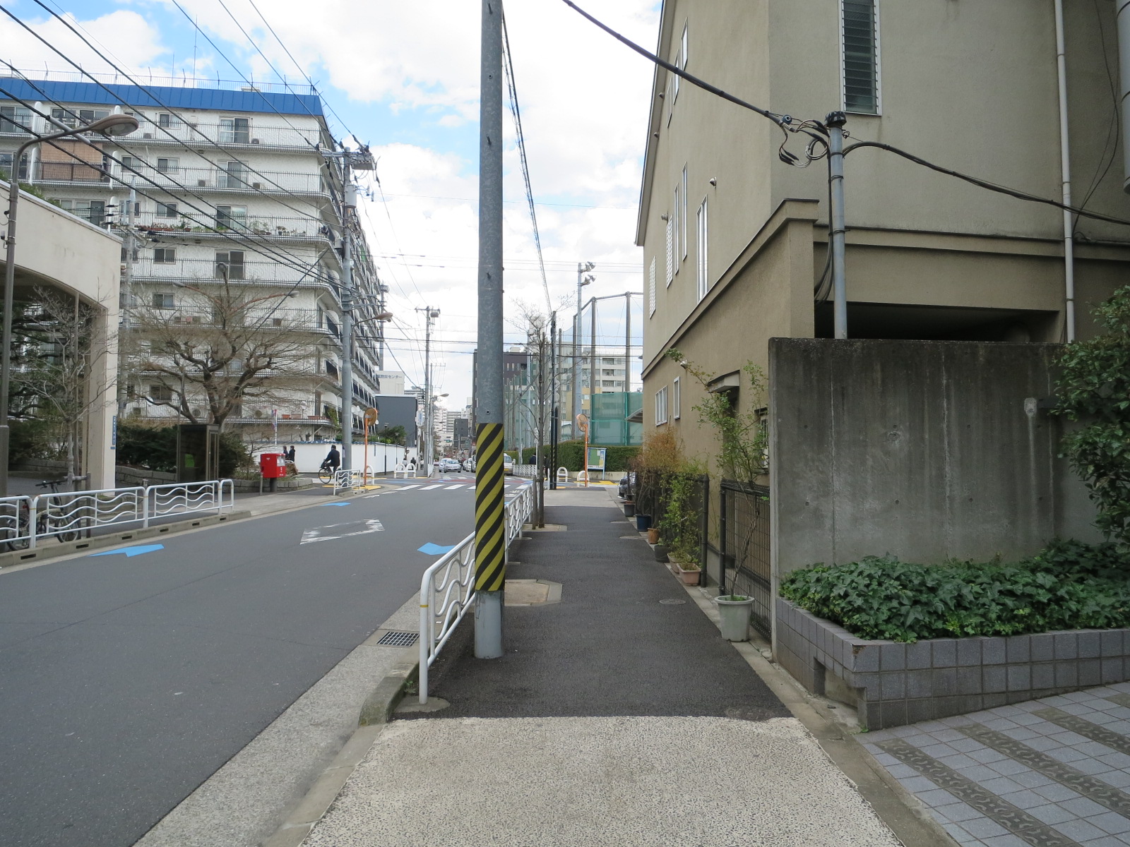TSビル前面の通り