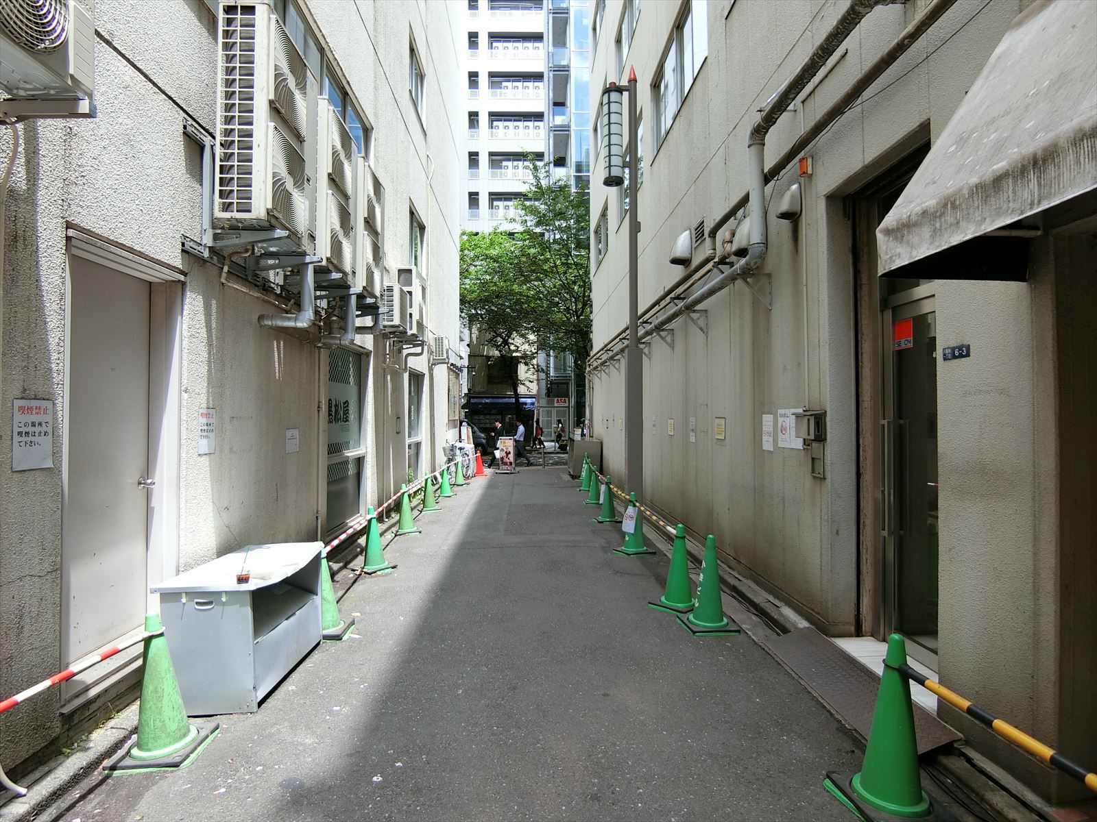 東進ビル前面の通り