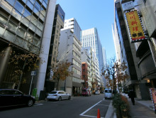 金葉ビル前面の通り