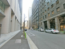 繊維会館前面の旧日光