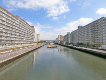 近くを流れる汐見運河