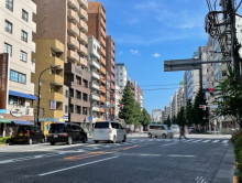 河西ビル前面の通り