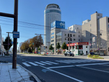 加森ビル6前面の通り