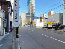 下妻ビル前面の通り