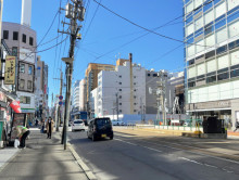 オフィス前面の通り