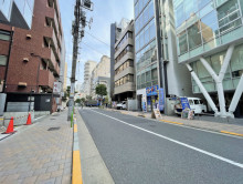 一ノ瀬ビル前面の通り