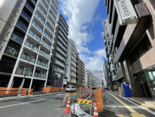 久保田ビル前面の通り