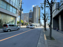 谷町ビル前面の通り