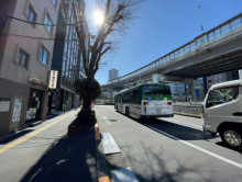 白王ビル前面の通り