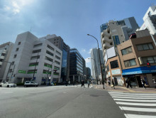 根本ビル前面の旧海岸