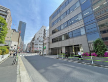 芝公園向陽ビル前面通り