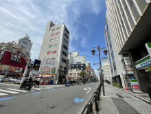 恩田ビル前面の通り