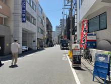 石川ビル前面の通り