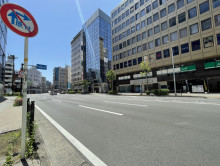 島田ビル前面の通り