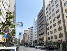 林四ツ橋ビル前面の通