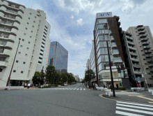 日立大森第二別館前面の通り