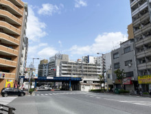 北川ビル前面の通り