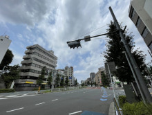 平林ビル前面の通り