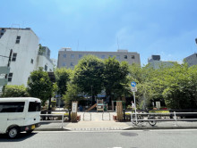 向かいの塩釜公園