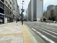 木口ビル前面の通り