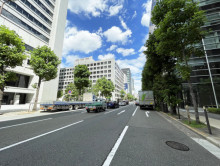 野村不動産大阪ビル前面の通り