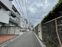 高木コーポ前面の通り