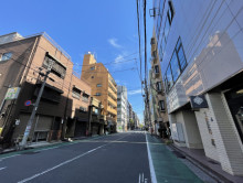 TYビル前面の通り