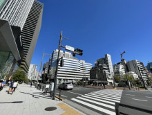 虎ノ門ヒルズ森タワー前面の通り