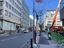 恩田ビル前面の通り