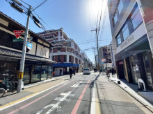 朝陽ビル前面の通り