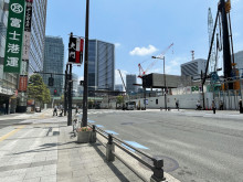 浜松町スクエア前面の