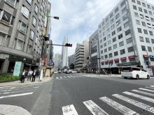 近鉄堂島ビル前面の通り