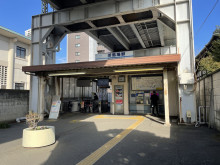 最寄りの「新馬場駅」